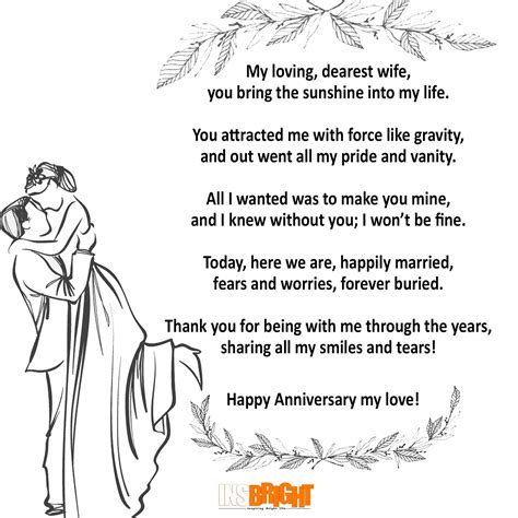 Wedding anniversary poems for wife 60 photos - Astyledwedding.com