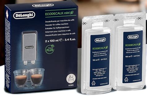 DeLonghi Descaler Cleaner EcoDecalk Coffee Machine - 2 X 100ml Genuine ...