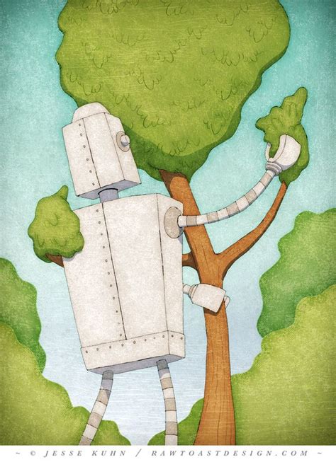 Unlikely Lovers By Jesse Kuhn Via Behance Robot Illustration