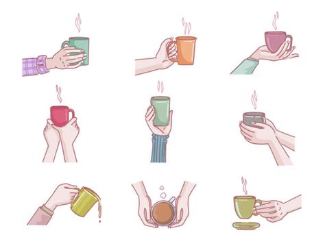 10800 Hand Holding Cup Stock Illustrations Royalty Free Vector