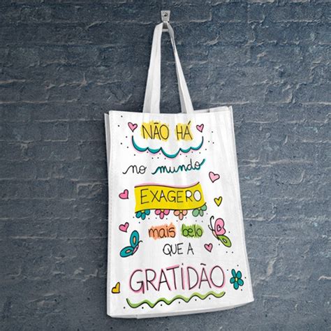 Ecobag Sacola Ecológica Frases Modelo 11 A 20 Frase 19 MercadoLivre