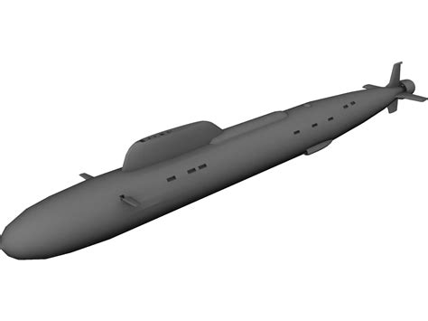 Yasen Class Submarine 3D Model - 3DCADBrowser