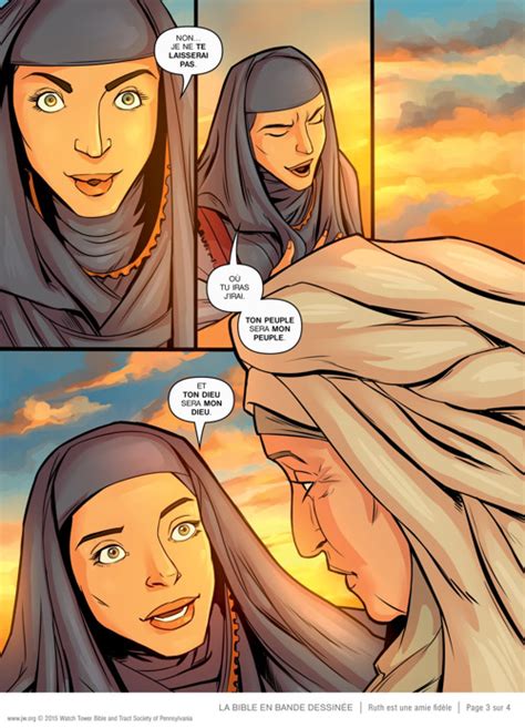 Ruth montre un amour fidèle pour Noémi La Bible en bande dessinée