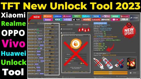 TFT Unlock Tool New Version 2024 All Oppo Realme Vivo Xiaomi Pattern