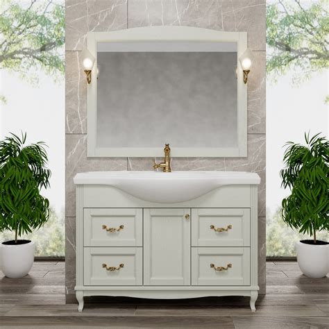 Мебель для ванной ValenHouse Эллина 120 слоновая кость, 4 ящика, 1 ...