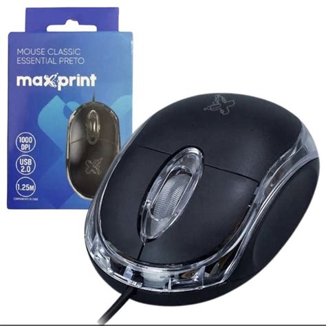 Lote Kit 5x 10x 15x 20x Mouse USB Classic Essential Preto