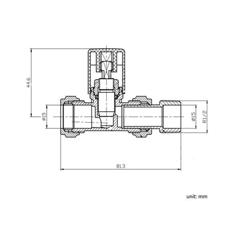 White Straight Manual Radiator Valves Pair Standard 15mm