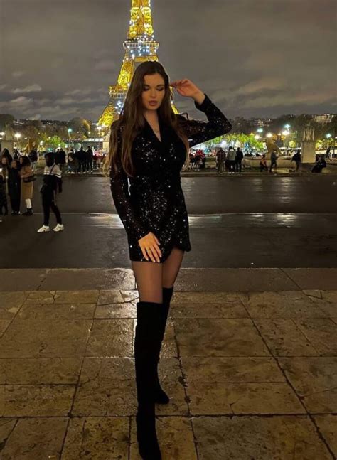 Elya Martel In Black Shimmery Short Dress K4 Fashion