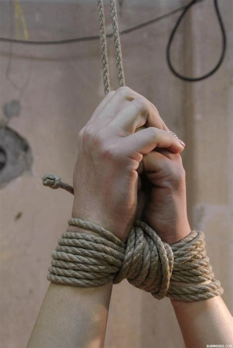 Blonde Chick Is Stripped Naked And Masturbated With Hands Tied Above Her Head PornPics