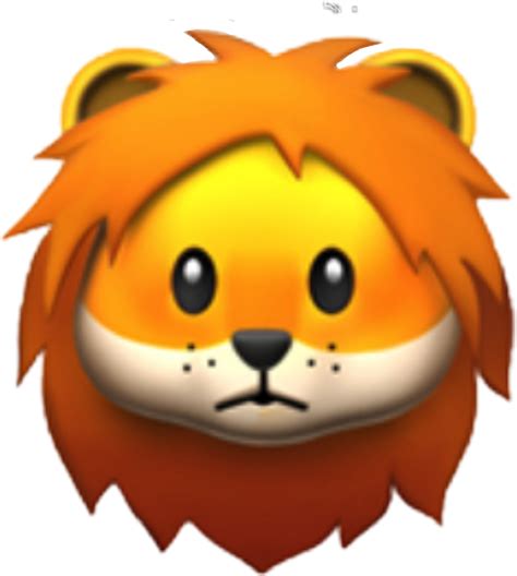 Lion Emoji Ios 113 1 Emojis Png Download Original Size Png Image