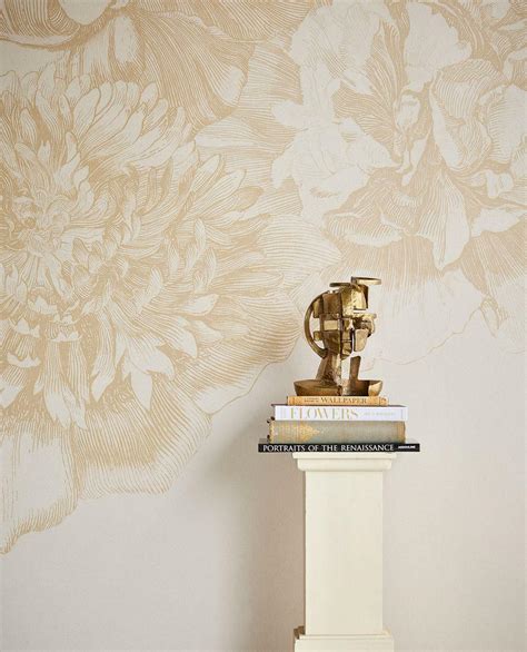 Eijffinger Tapete Museum Flower Fall Beige Creme Wandbild