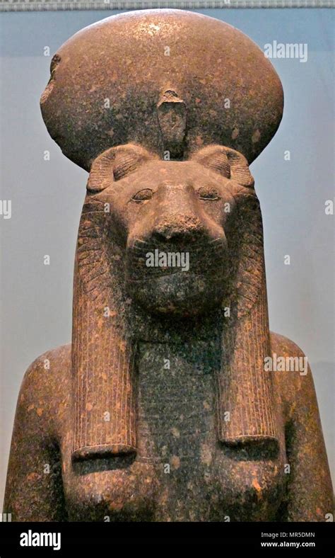 Black Granite Statue Of The Goddess Sakhmet From The Temple Of Mut