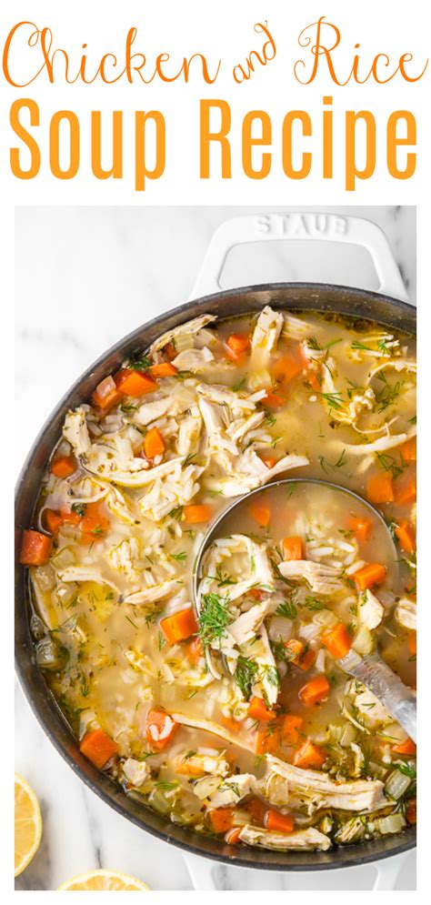 Lemony Chicken And Rice Soup Baker By Nature