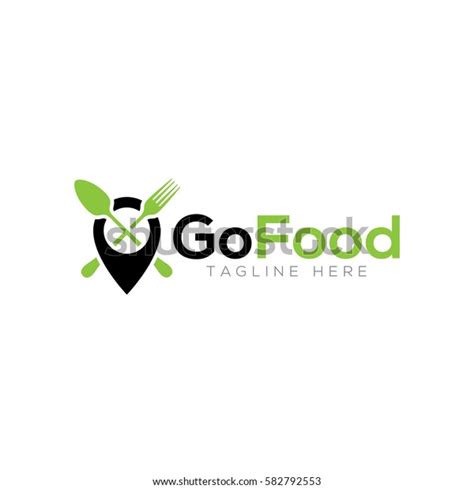 Go Food Logo Design Stock Vector (Royalty Free) 582792553