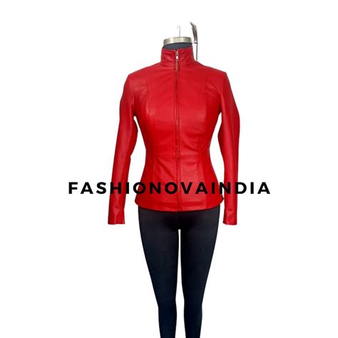 Handmade Womens Lamb Skin Leather Celebrity Jacket Etsy