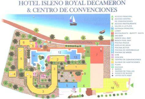 Resort Map Decameron Isleno San Andres Colombia