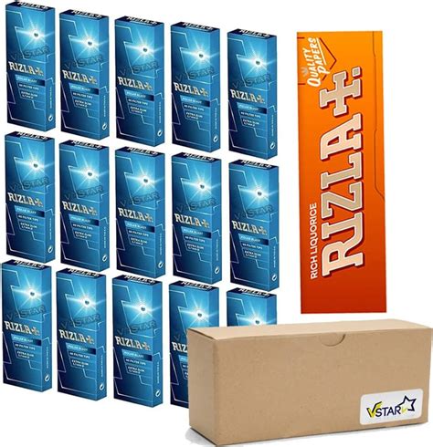 RIZLA Polar Blast Puntas De Filtro Para Fumar Mentol Extra Delgado