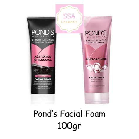 Jual Pond S Facial Foam 100 Gr Bright Miracle Ultimate Oil Control Activated Charcoal