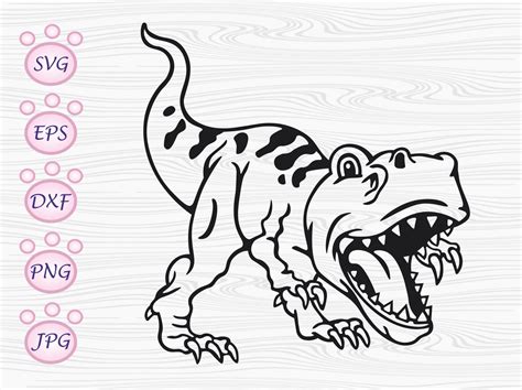 T Rex Svg Dinosaur SVG Etsy UK