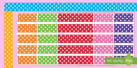 Polka Dot Display Borders Teacher Made Twinkl