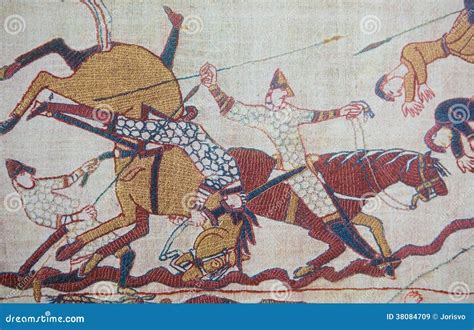 Bayeux Tapestry Stock Image Image Of Embroidery Horse 38084709