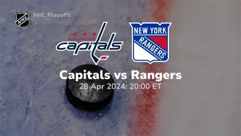 Washington Capitals Vs New York Rangers Prediction