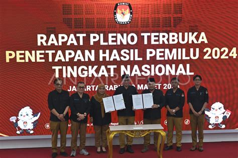 Penetapan Hasil Pemilu 2024 ANTARA Foto