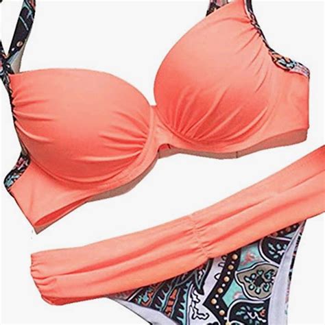 Contrast Binding Push Up Bikini Swimsuit Artofit