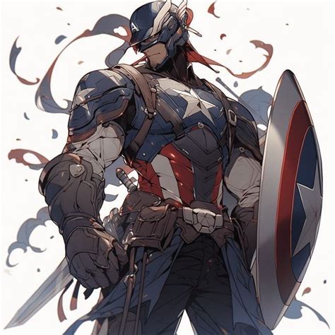 Captain America Armor Anime Artofit