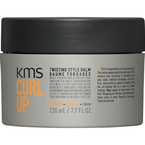 Get Defined Curls With Kms Curl Up Twisting Style Balm 230ml Tub