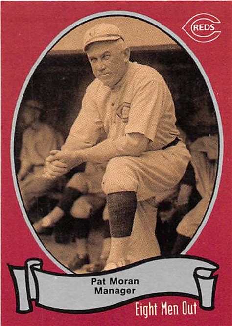 Pat Moran Trading Card Eight Men Out 1988 Pacific 89 Cincinnati Reds 1919