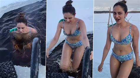 Agency News Cryotherapy In 15 Degrees Rakul Preet Singh Dons Bikini