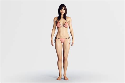 Sexy Bikini Woman Fully Rigged 3D Model Animated Rigged CGTrader