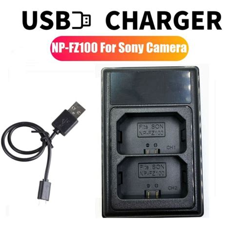 Hfes Np Fz100 Usb Lcd Dual Battery Charger A7iii A6500 For With A7373