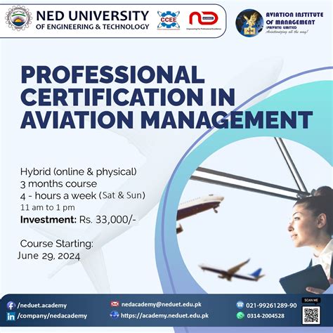 Professional Certification In Aviation Management Ned Academy Ccee