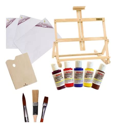 Kit Artístico Adultos Atril Pintura Envío Gratis