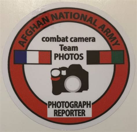 Ana Afghan National Army Combat Camera Team Sticker Decal Patch Co