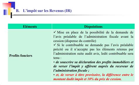 Les Principales Mesures Fiscales Du Projet De La Loi De Finances Au