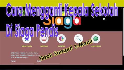 Cara Mengganti Kepala Sekolah Di Siaga Pendis Youtube