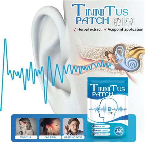 12pcs Tinnitus Relief For Ringing Ears Tinnitus Patches Natural