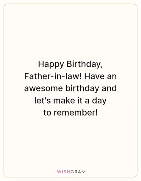 Happy Birthday Father In Law Have An Awesome Birthday And Let S Make