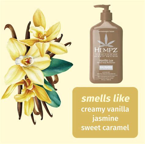 Hempz Beauty Actives Vanilla Lux Herbal Body Moisturizer With