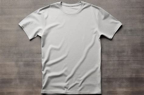 Premium AI Image | grey t shirt mockup