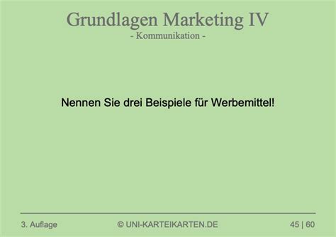 Grundlagen Marketing Karteikarten Set Lernen UNI KARTEIKARTEN De