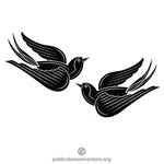 Birds silhouette | Public domain vectors