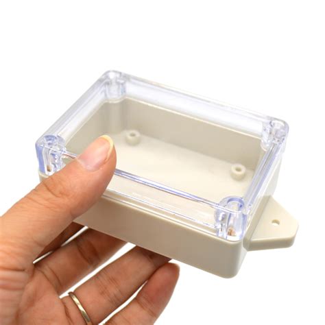 Szomk Ip Waterproof Project Box Transparent Cover Small Plastic Box