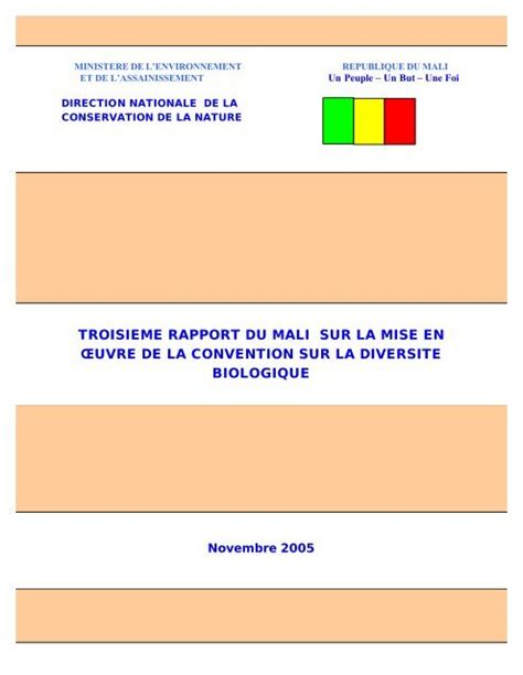 Recueil Des Textes Statutaires De La Republique Du Mali Ministere Du