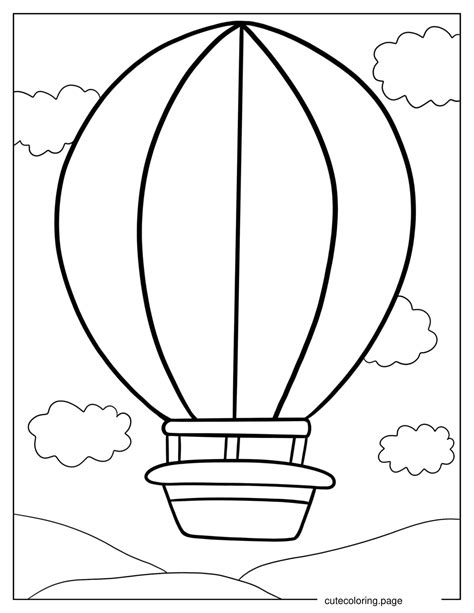 Hot Air Balloon Coloring Pages Free Printable Coloring Pages Cute Coloring Pages