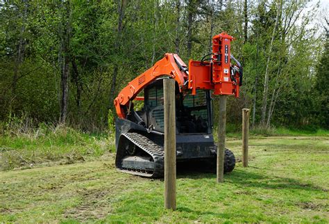 Fence Post Driver Attachment For Skid Steer Quality Guaranteed | 2022 ...