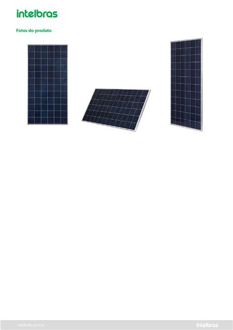 Modulo Fotovoltaico Policristalino 330W EMSC 330P Intelbras